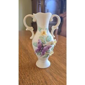 Royal Orleans Butterfly Fantasy Collection Bud Vase Japan Flowers Porcelain